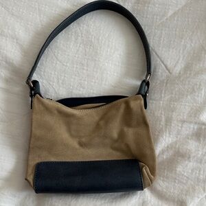 Stylish Tan and Blue Women's Bag